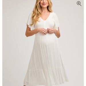 Elegant White Midi Dress